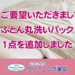 宅配クリーニング　ふとん丸洗いパック1点